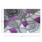 Flash Furniture Purple 6' x 9' Abstract Design Accent Area Rug ACD-RGTRZ860-69-PU-GG - alternate 7